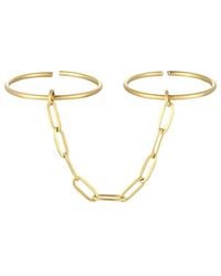 Adornia - 18K Plated Stainless Steel Ring - Lyst