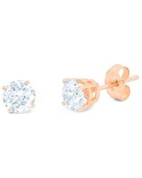 Diana M. Jewels - Fine Jewelry 14k Rose Gold 1.50 Ct. Tw. Diamond Studs - Lyst
