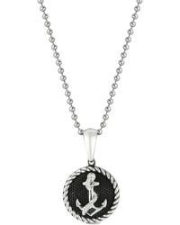 YIELD OF MEN - Anchor Pendant Necklace - Lyst