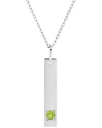 MaxColor - 14K 0.08 Ct. Tw. Peridot Pendant Necklace - Lyst