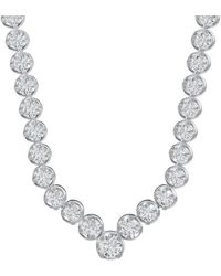 Lab Grown Diamonds - 14K 7.00 Ct. Tw. Lab-Grown Diamond Fashion Necklace - Lyst