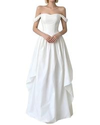 Linda Charm - Off The Shoulder Maxi Dress - Lyst