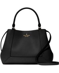 Kate Spade - Lena Medium Pebbled Leather Satchel - Lyst