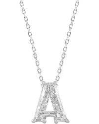 Ethos Creations - Brilliant Bloom 14K 1.40 Ct. Tw. Lab-Grown Diamond Initial Pendant - Lyst