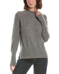 Forte - Basic Trim Low Funnel 100% Cashmere Pullover - Lyst