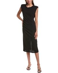 Ichi - Katine Midi Dress - Lyst