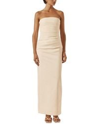 Shona Joy - Lani Strapless Draped Maxi Dress - Lyst