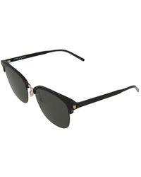 Saint Laurent Unisex Sl201kslim 57mm Sunglasses - Black
