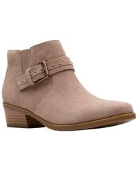 Clarks - Danyelle Wish Suede Boot - Lyst