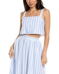 LUXE ALWAYS - Stripe Top - Lyst