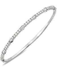Forever Creations USA Inc. - Forever Creations 14K 1.00 Ct. Tw. Diamond Flexible Bangle Bracelet - Lyst