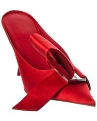 Ferragamo - Asymmetric Bow Satin Pump - Lyst