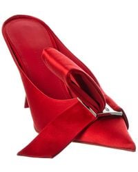 Ferragamo - Asymmetric Bow Satin Pump - Lyst