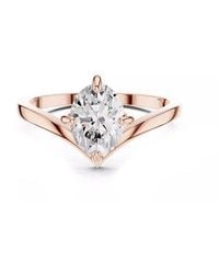 Lab Grown Diamonds - 14K Rose 1.00 Ct. Tw. Lab-Grown Diamond Ring - Lyst