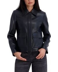 Kenneth Cole - Faux Leather Jacket - Lyst