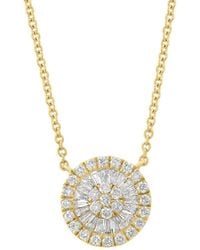 Effy Fine Jewelry - 14K 0.46 Ct. Tw. Diamond Necklace - Lyst