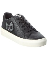 KARL LAGERFELD - Chivon Leather Sneaker - Lyst