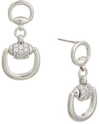 Juvell - 18K Plated Cz Dangling Earrings - Lyst