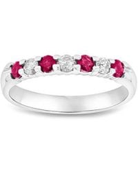 Diana M. Jewels - Fine Jewelry 14k 0.35 Ct. Tw. Diamond & Ruby Ring - Lyst