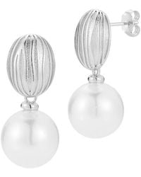 Glaze Jewelry - Plated 12Mm Pearl Earrings - Lyst