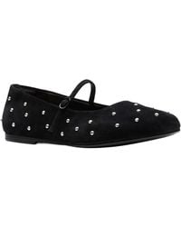 Clarks - Livia Stud Suede Mary Jane Flat - Lyst