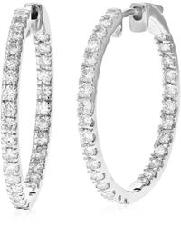 Amairah - 14K 1.50 Ct. Tw. Lab-Grown Diamond Hoops - Lyst