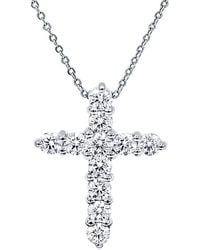 Diana M. Jewels - Fine Jewelry 18k 0.70 Ct. Tw. Diamond Cross Necklace - Lyst