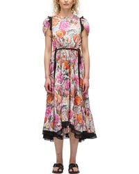 3.1 Phillip Lim - Floral Collage Soft Tulip Sleeve Dress - Lyst
