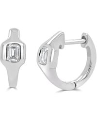 Sabrina Designs - 14K 0.32 Ct. Tw. Diamond Huggie Earrings - Lyst
