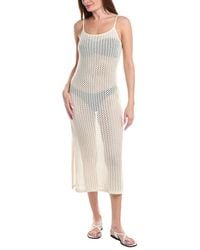 Salty Lemon - Open Knit Long Tank Dress - Lyst