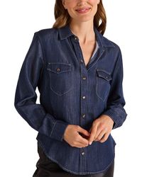 Bella Dahl - Linen-Blend Western Shirt - Lyst