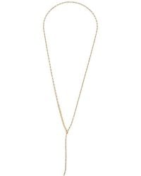 Crystal Haze Jewelry - 18K Plated Cz Lariat Necklace - Lyst