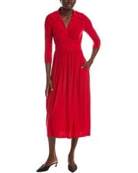 Maison Tara - Long Sleeve Midi Dress - Lyst