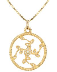 Ariana Rabbani 14k 0.15 Ct. Tw. Diamond Tree Of Life Necklace - Metallic