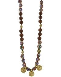 Ebru Jewelry - Protection & Luck Plated Beaded Necklace - Lyst