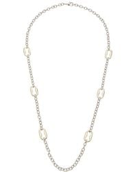 Juvell - 18K Two-Tone Plated Twisted Cable Necklace - Lyst