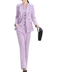 Olivia Taylor - 3Pc Jacket, Vest, & Pant Set - Lyst