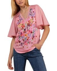 Hale Bob - Keilani Short Sleeve Knit Top - Lyst