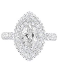 Diana M. Jewels - Fine Jewelry 18k 1.90 Ct. Tw. Diamond Half-set Ring - Lyst