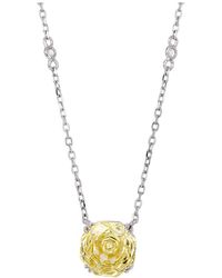 Savvy Cie - Cz Pendant Necklace - Lyst