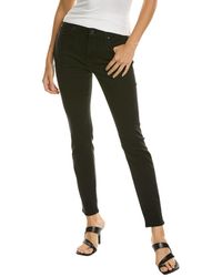 7 For All Mankind - Gwenevere Night Black Straight Jean - Lyst
