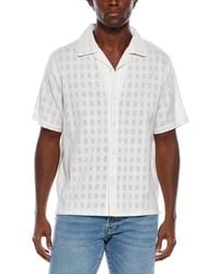 Slate & Stone - Textured Check Camp Collar Shirt - Lyst
