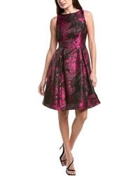 Adrianna Papell - Jacquard Envelope Short Dress - Lyst