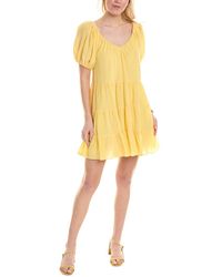 Rebecca Taylor - Textured Silk-blend A-line Dress - Lyst