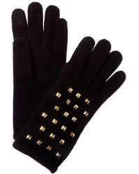 Portolano - Studs Cashmere Tech Gloves - Lyst