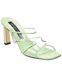 Sergio Rossi - Lunettes 60 Leather & Vinyl Sandal - Lyst