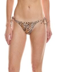 Monte and Lou - Montana Reversible Tie Side Bikini Bottom - Lyst