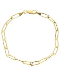 Italian Gold - 14K 3.2Mm Polished Paperclip Chain Bracelet - Lyst