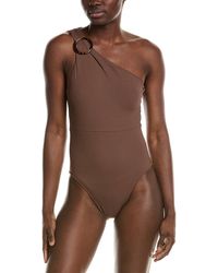 summersalt - The Ribbed Sidestroke One-Piece - Lyst