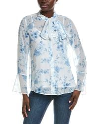 Anne Klein - Printed Blouse - Lyst